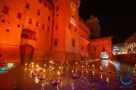 Ferrara,lo spettacolare presepe sull acqua