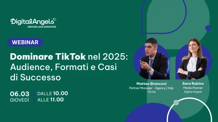 Webinar - Dominare TikTok nel 2025: Audience, Formati e Casi di Successo