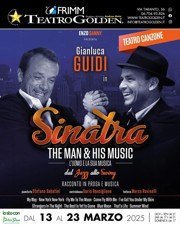 Al teatro Golden Gianluca Guidi rende omaggio a Frank Sinatra con un tributo musicale