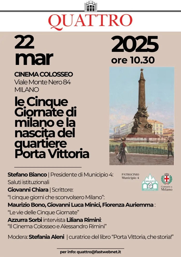 Cinque Giornate di Milano: Storia, Memoria e Rievocazione il 22 Marzo 2025